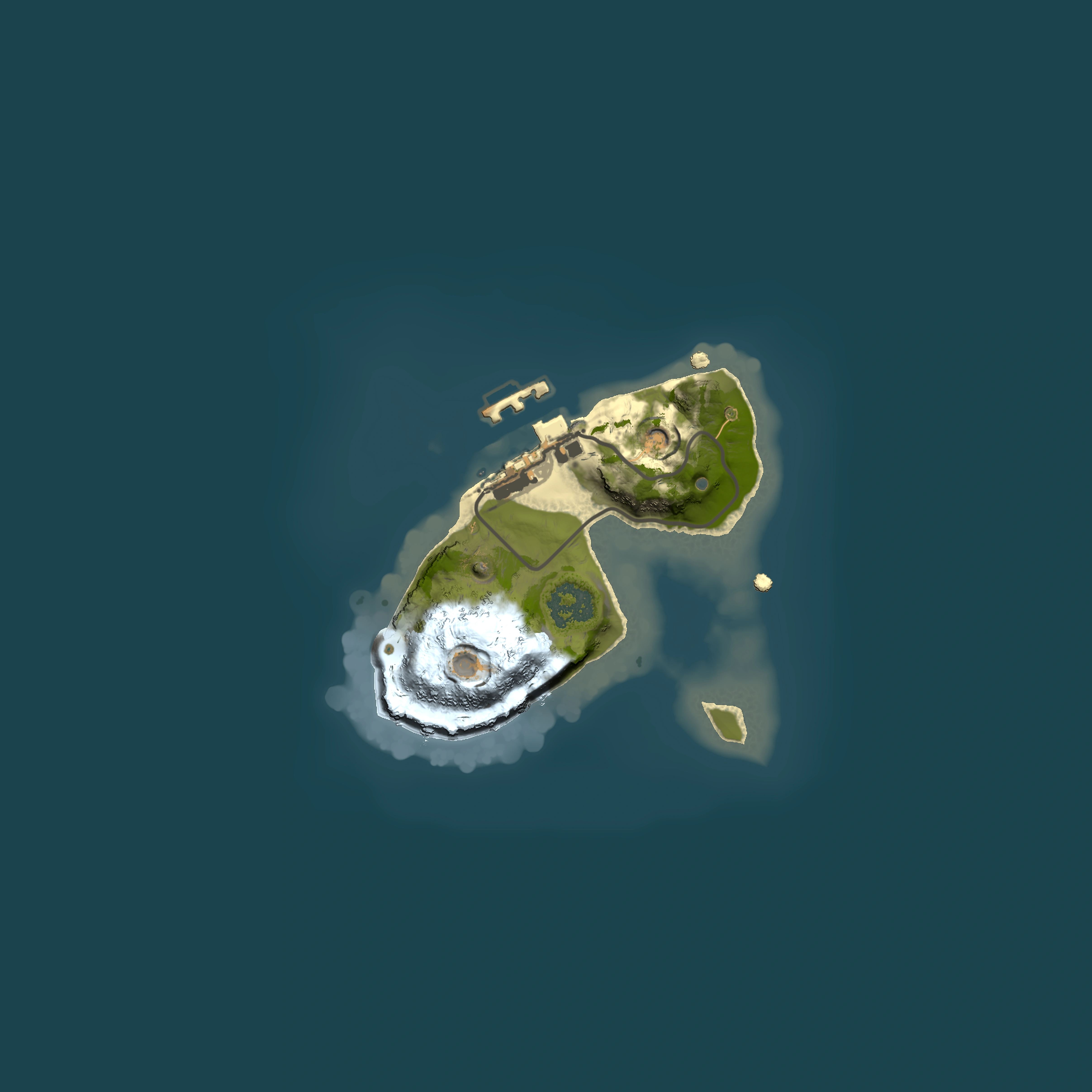 Full top-down render of Rust map seed 296258337, 1500x1500m