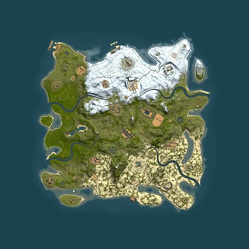 Rust map seed 111277607, 4000x4000m top-down preview