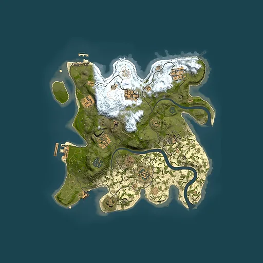 Rust map seed 1438116302, 3000x3000m top-down preview
