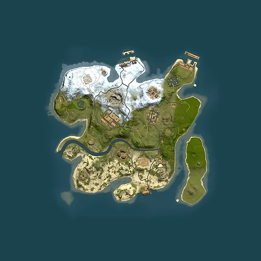 Rust map seed 74519559, 2500x2500m top-down preview