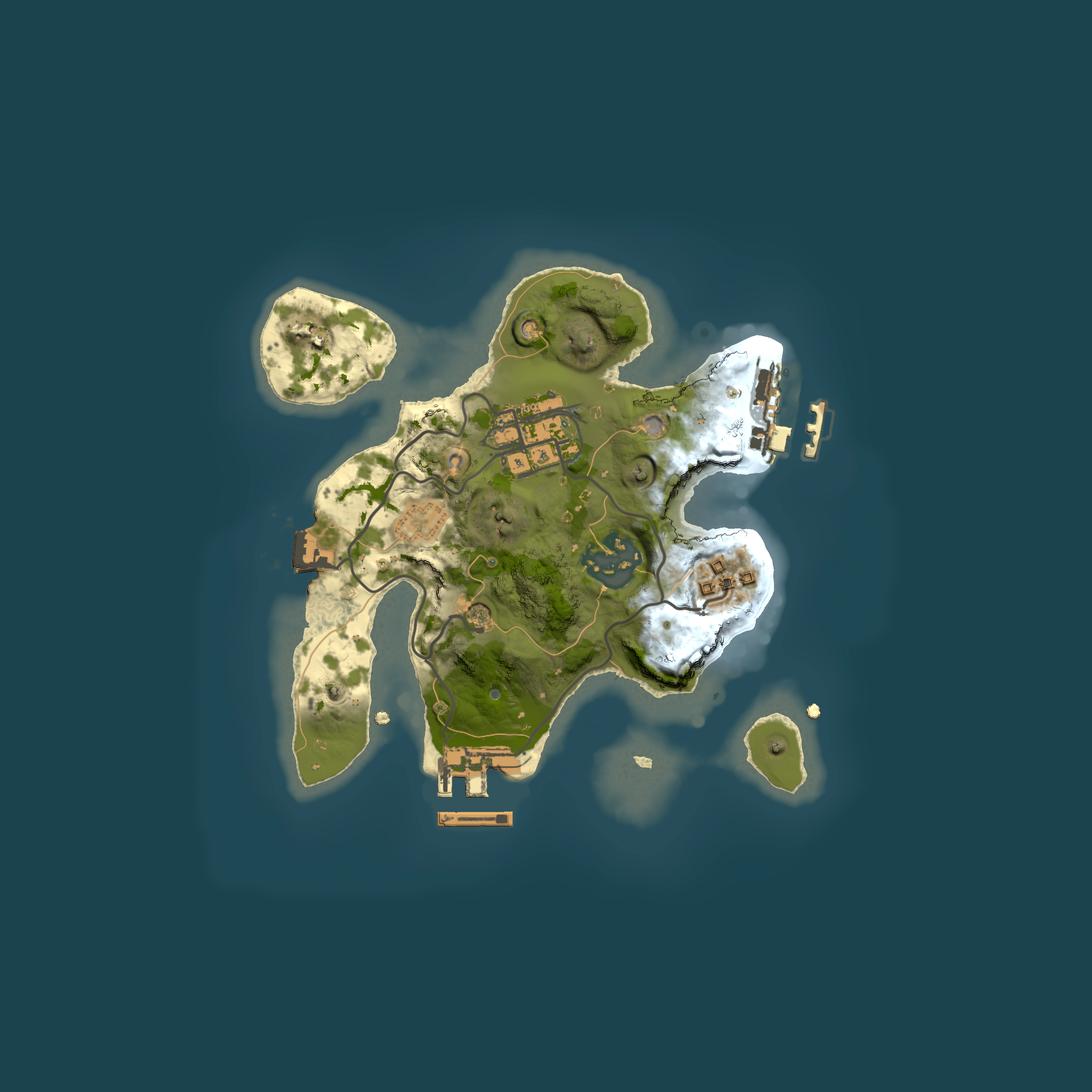 Full top-down render of Rust map seed 1756522866, 2000x2000m