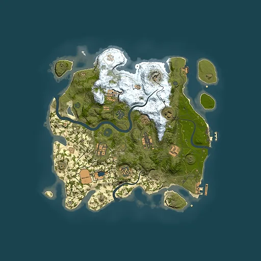 Rust map seed 761145966, 3500x3500m top-down preview