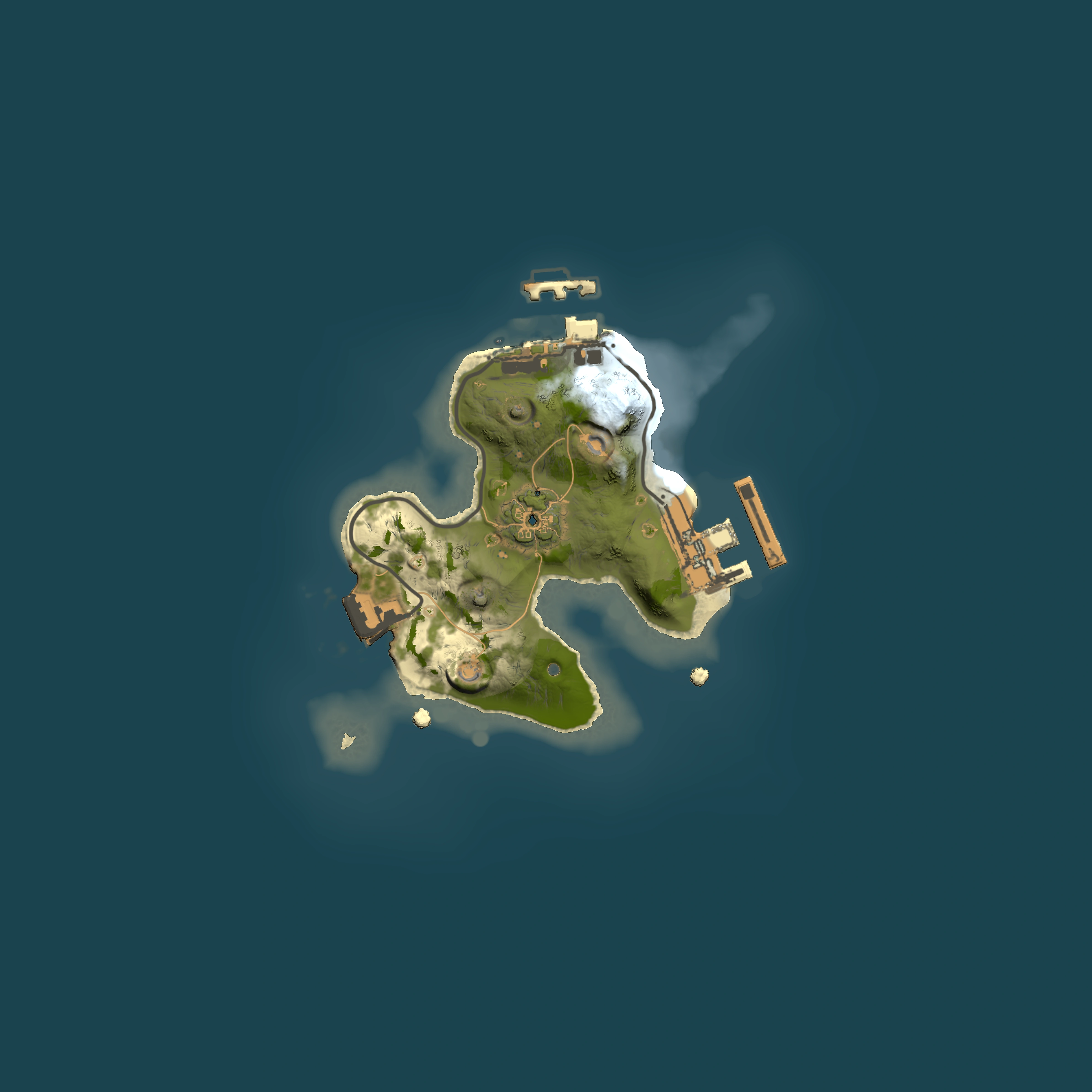 Full top-down render of Rust map seed 1833389650, 1500x1500m
