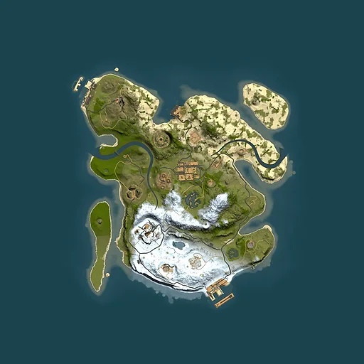 Rust map seed 1724616622, 2500x2500m top-down preview