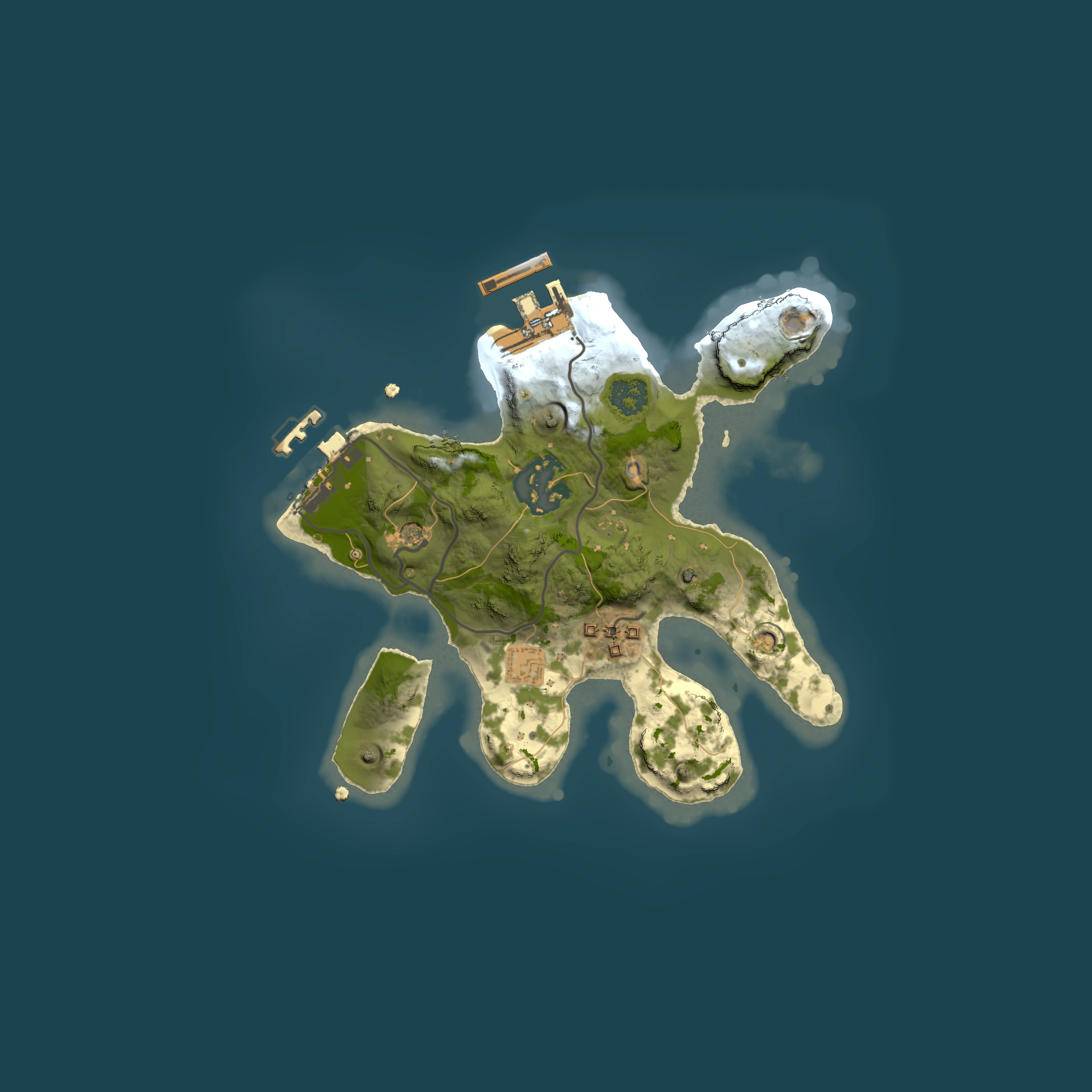 Full top-down render of Rust map seed 735769608, 2000x2000m