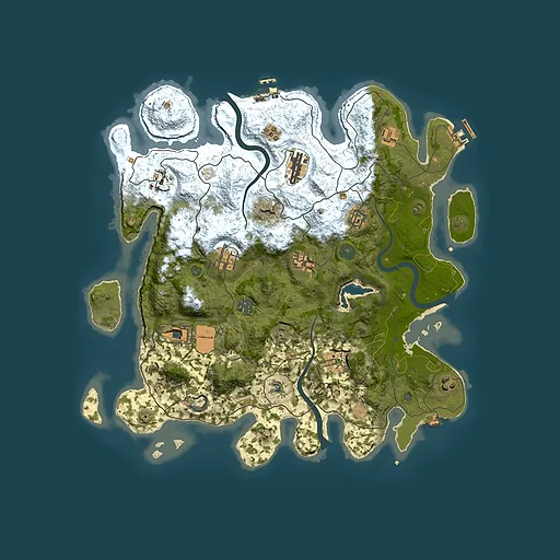 Rust map seed 1613298974, 4000x4000m top-down preview