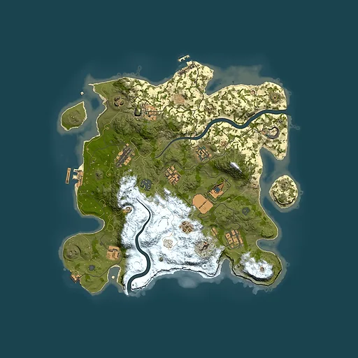 Rust map seed 1172665626, 3500x3500m top-down preview