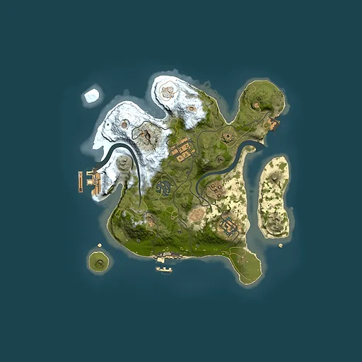 Rust map seed 1737985957, 2500x2500m top-down preview