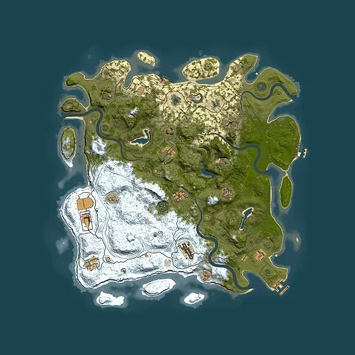 Rust map seed 1459663954, 4500x4500m top-down preview