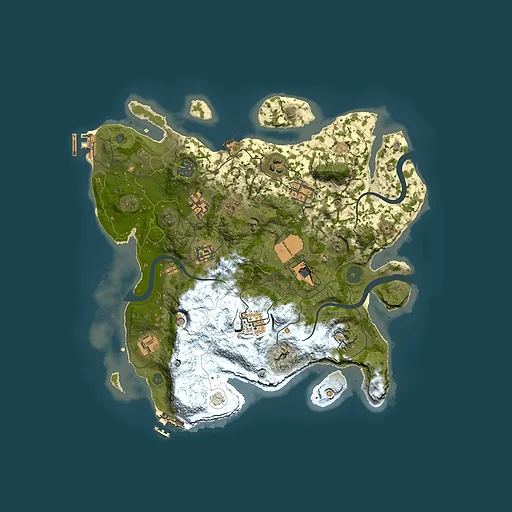 Rust map seed 1933650418, 3500x3500m top-down preview