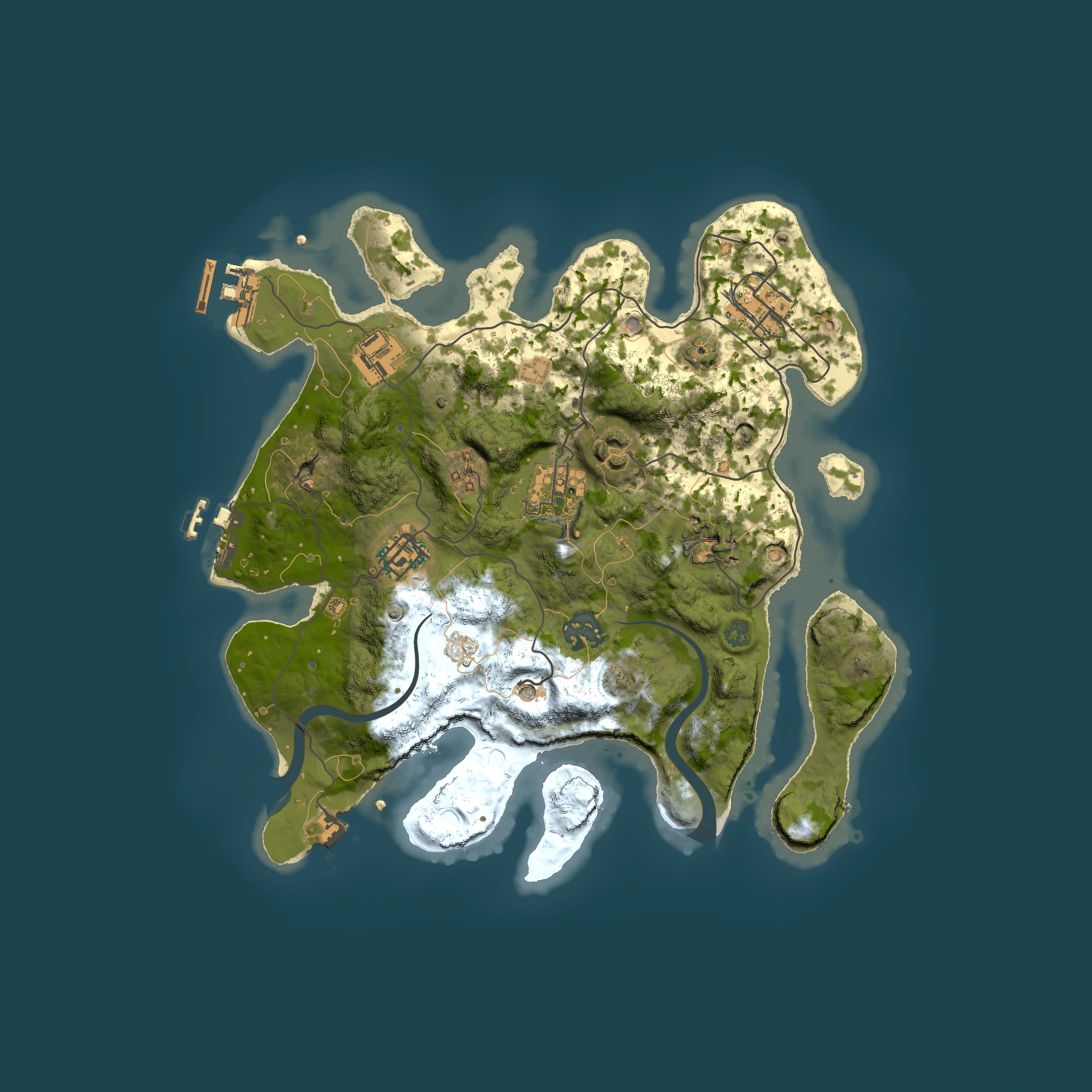 Full top-down render of Rust map seed 1872939170, 3000x3000m