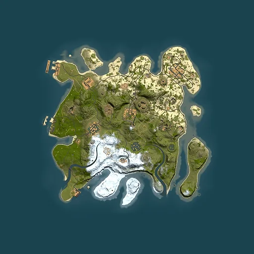 Rust map seed 1872939170, 3000x3000m top-down preview