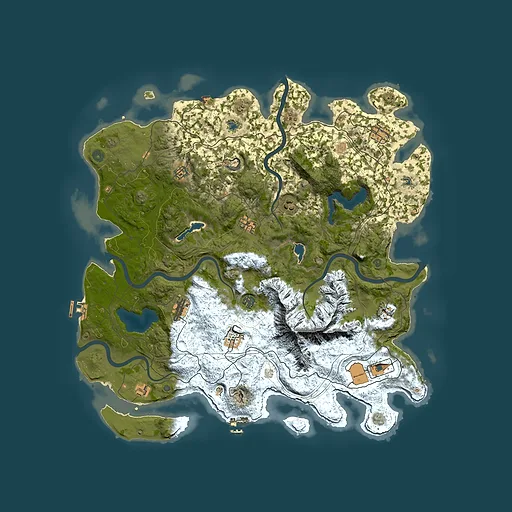 Rust map seed 1117168160, 5000x5000m top-down preview