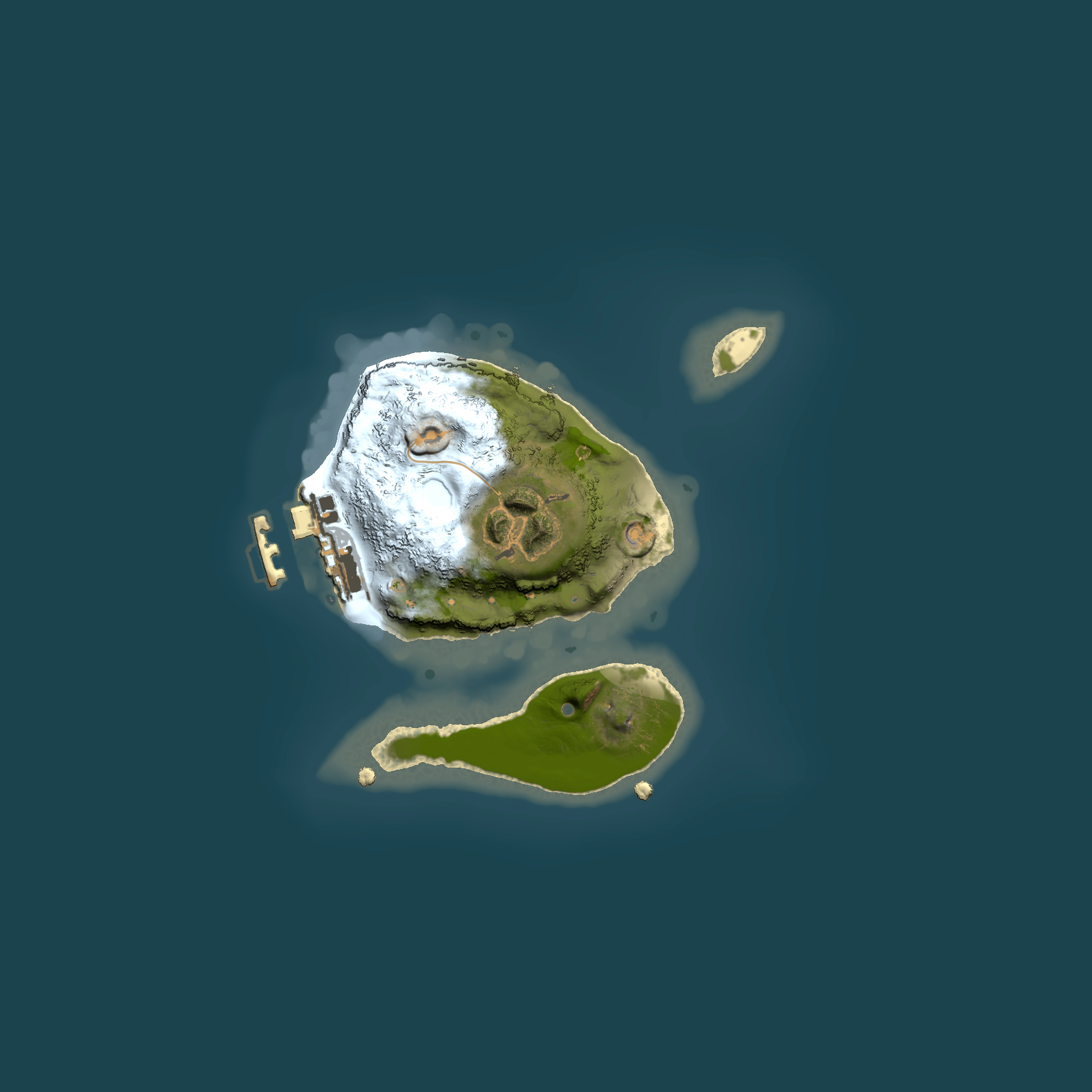 Full top-down render of Rust map seed 77990226, 1500x1500m