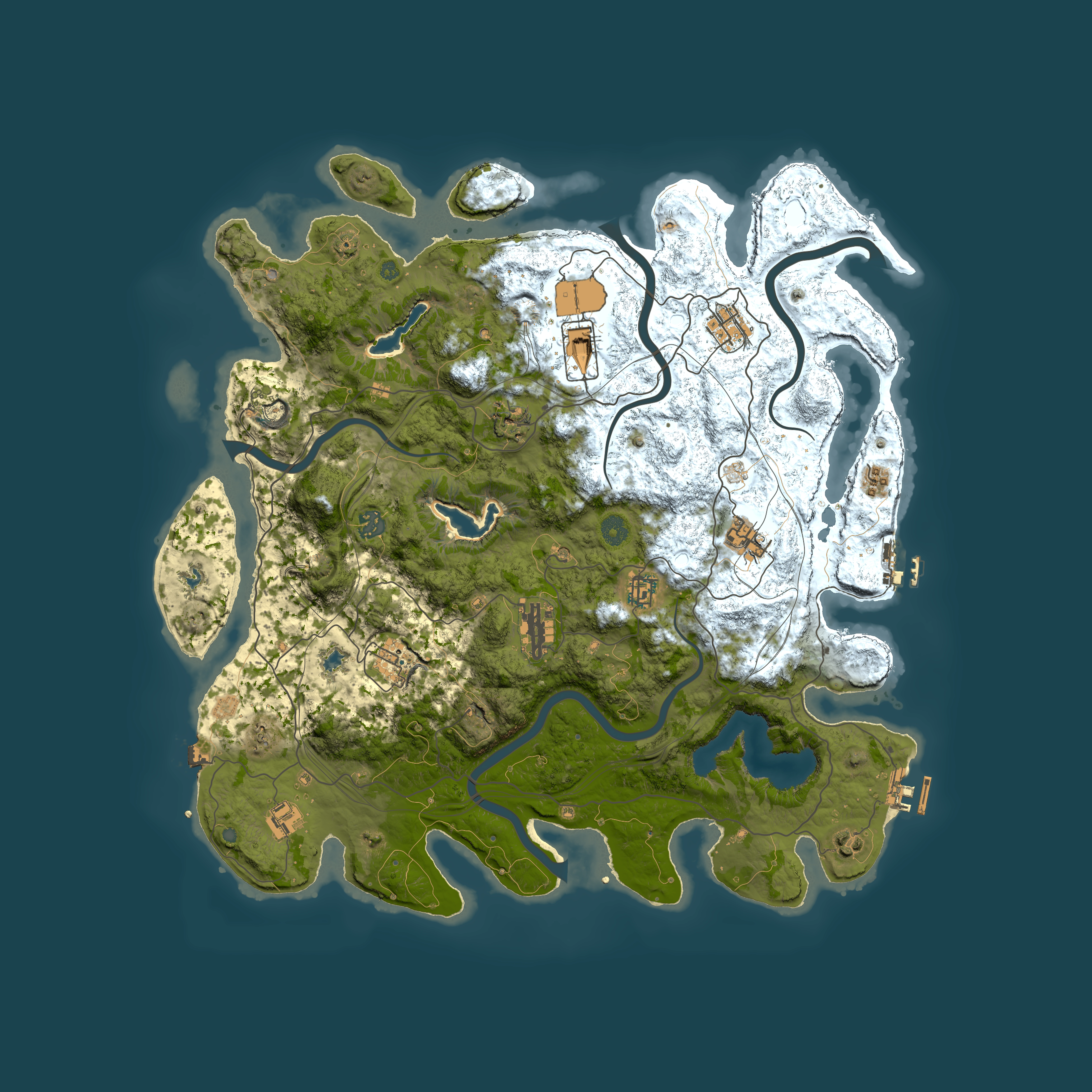Full top-down render of Rust map seed 1255968505, 4500x4500m