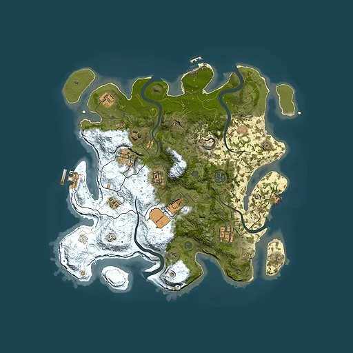 Rust map seed 1030938639, 3500x3500m top-down preview