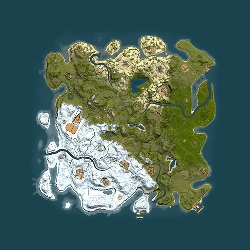 Rust map seed 1329333761, 4500x4500m top-down preview