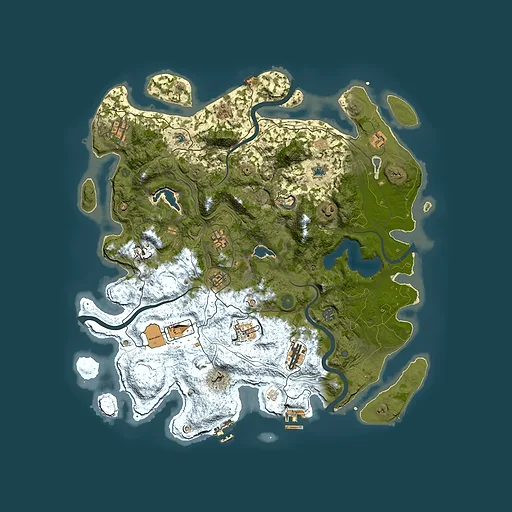 Rust map seed 149174514, 4500x4500m top-down preview