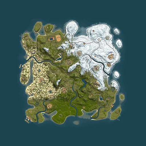 Rust map seed 401954314, 4500x4500m top-down preview