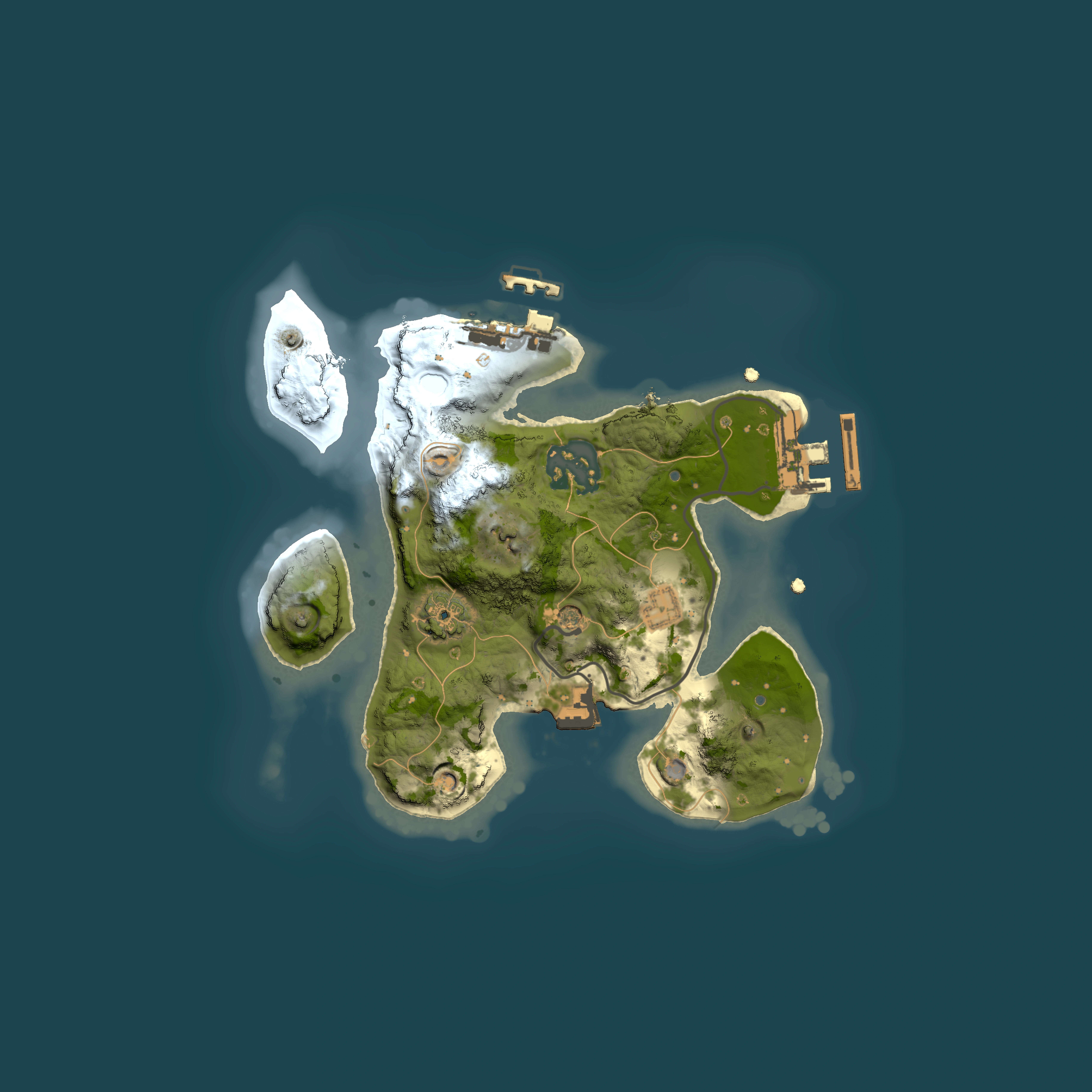 Full top-down render of Rust map seed 197751638, 2000x2000m