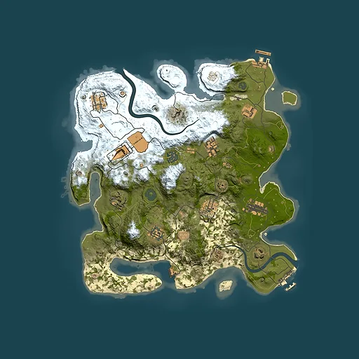 Rust map seed 1737814051, 3500x3500m top-down preview