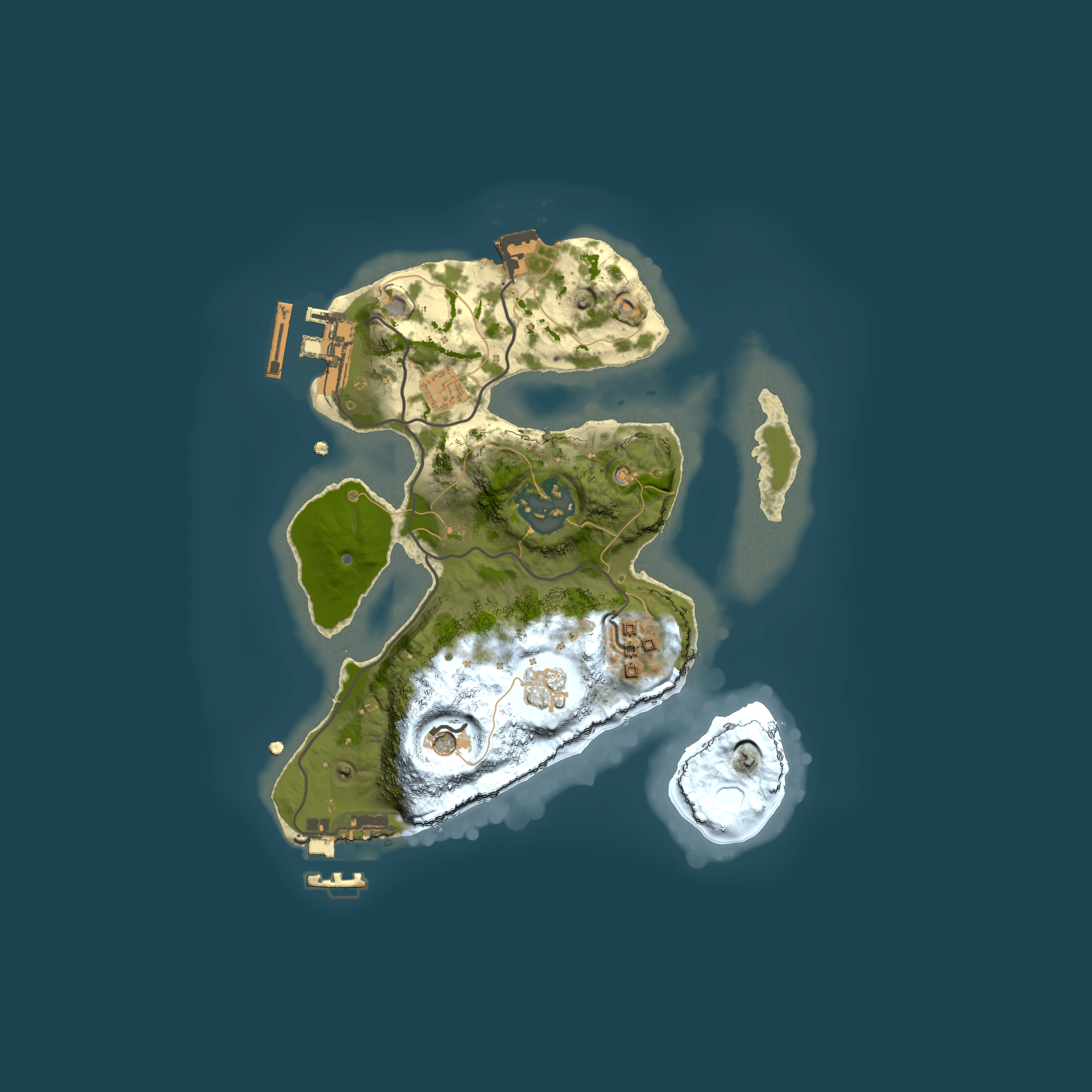 Full top-down render of Rust map seed 1584322272, 2000x2000m
