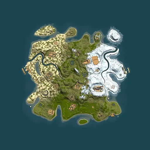 Rust map seed 649995531, 3500x3500m top-down preview