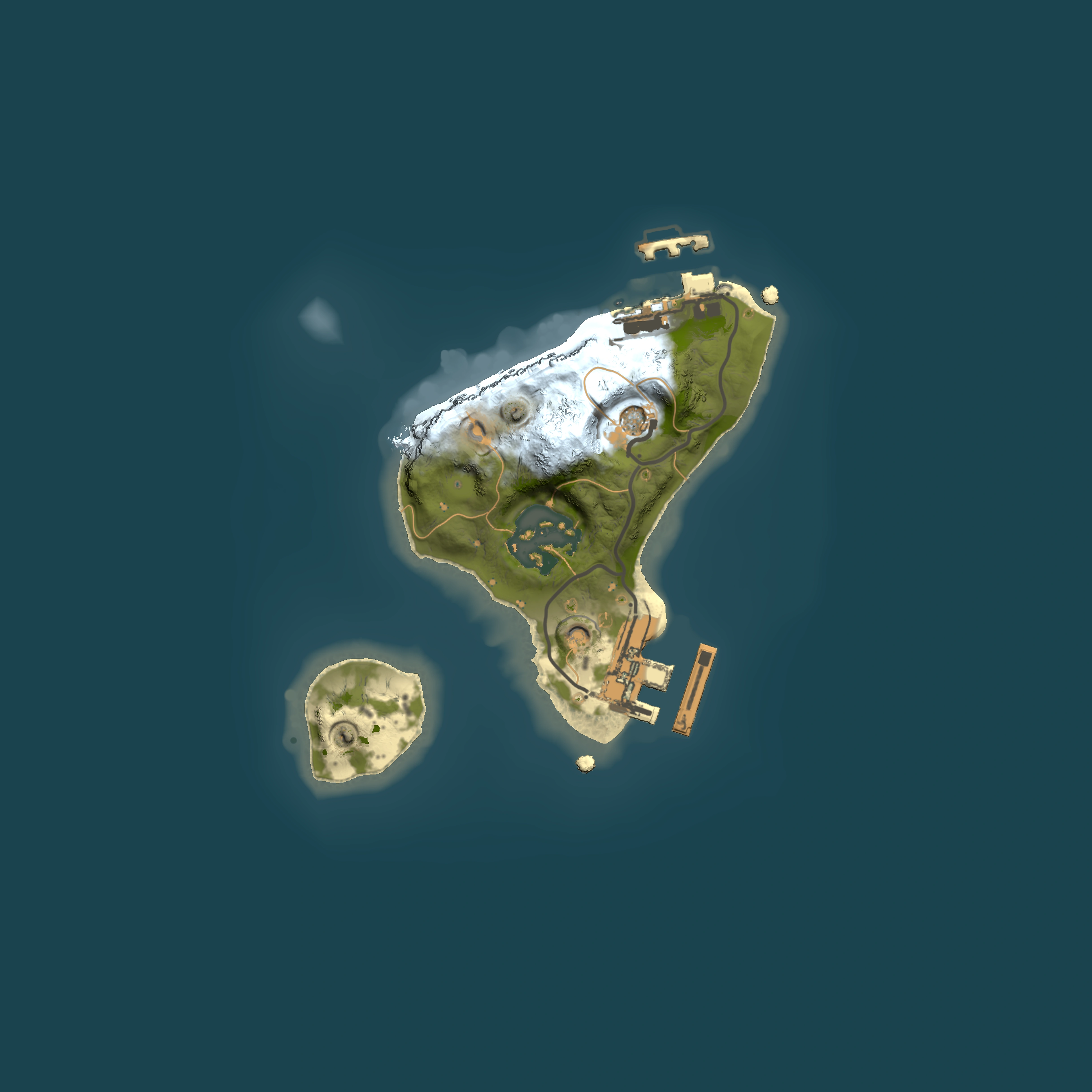 Full top-down render of Rust map seed 83063972, 1500x1500m