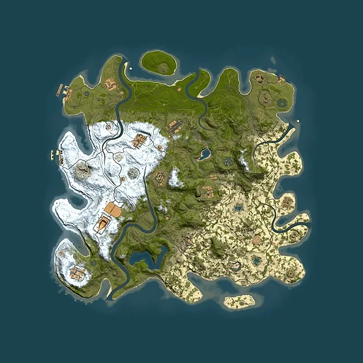Rust map seed 819518286, 4500x4500m top-down preview