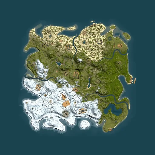 Rust map seed 127786712, 4500x4500m top-down preview