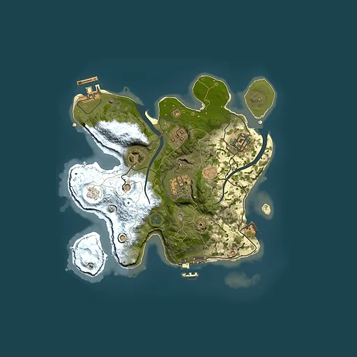 Rust map seed 1475123366, 2500x2500m top-down preview