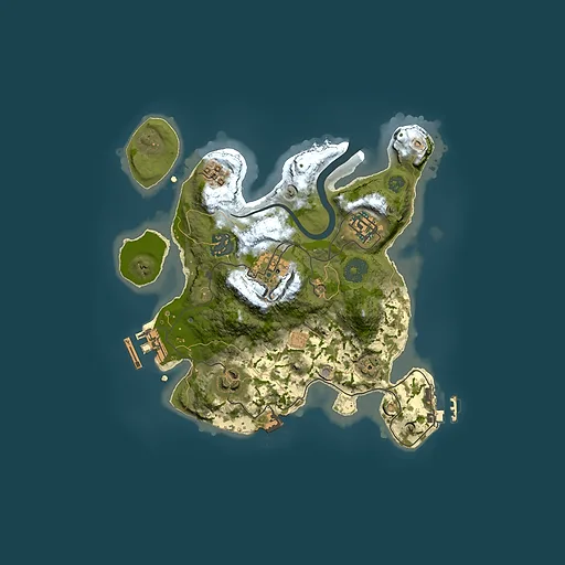 Rust map seed 545492974, 2500x2500m top-down preview
