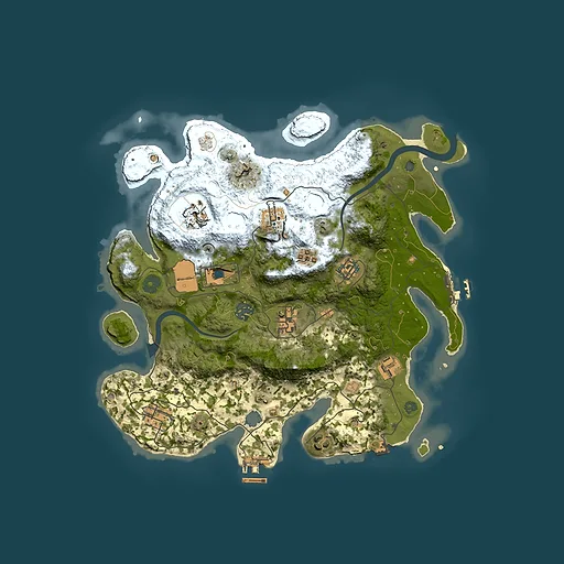Rust map seed 1860976547, 3500x3500m top-down preview