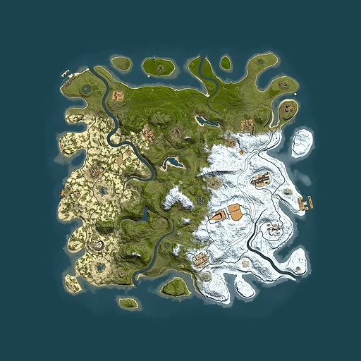 Rust map seed 1663087639, 4500x4500m top-down preview