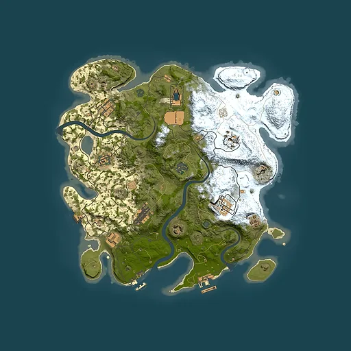 Rust map seed 1257643753, 3500x3500m top-down preview