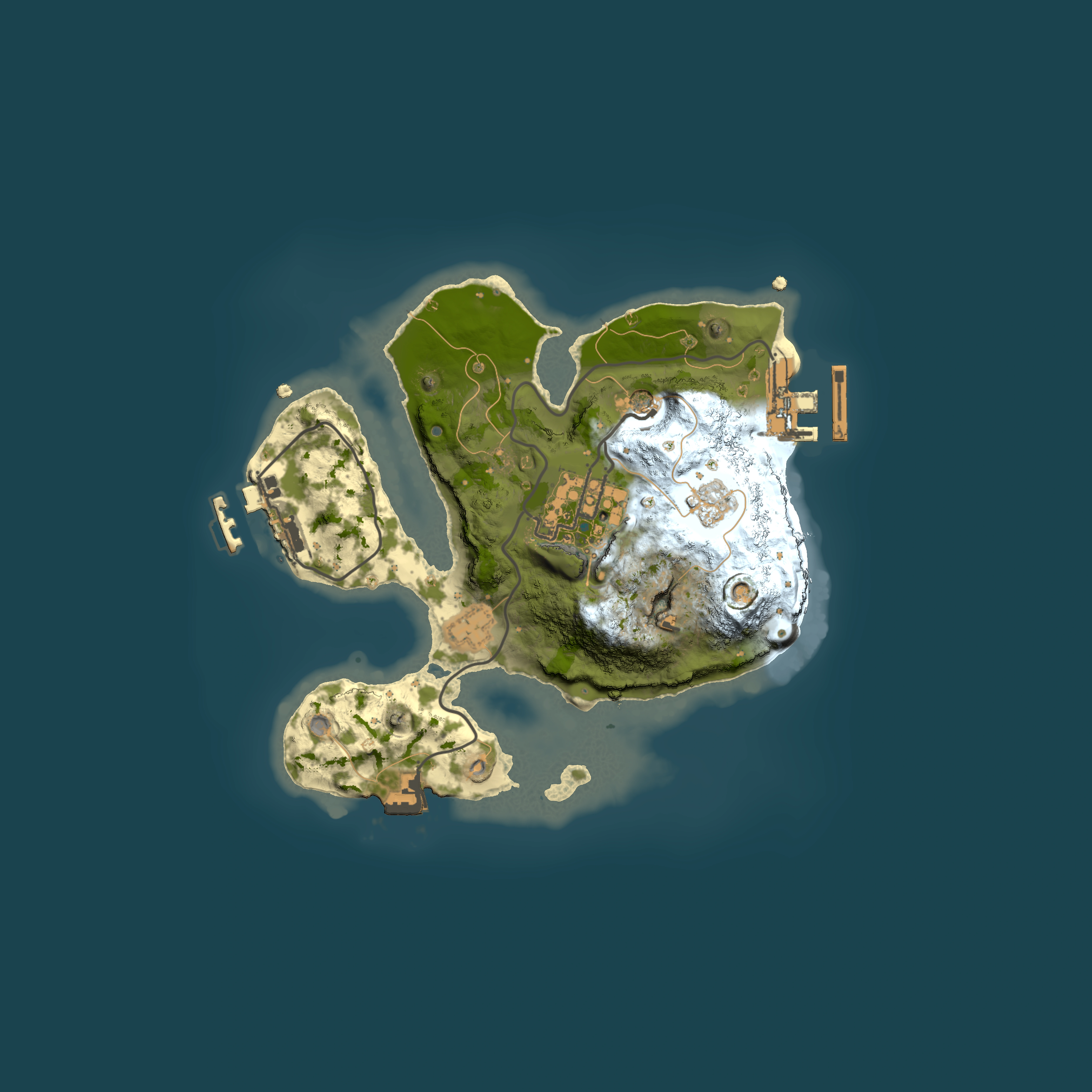 Full top-down render of Rust map seed 144002760, 2000x2000m