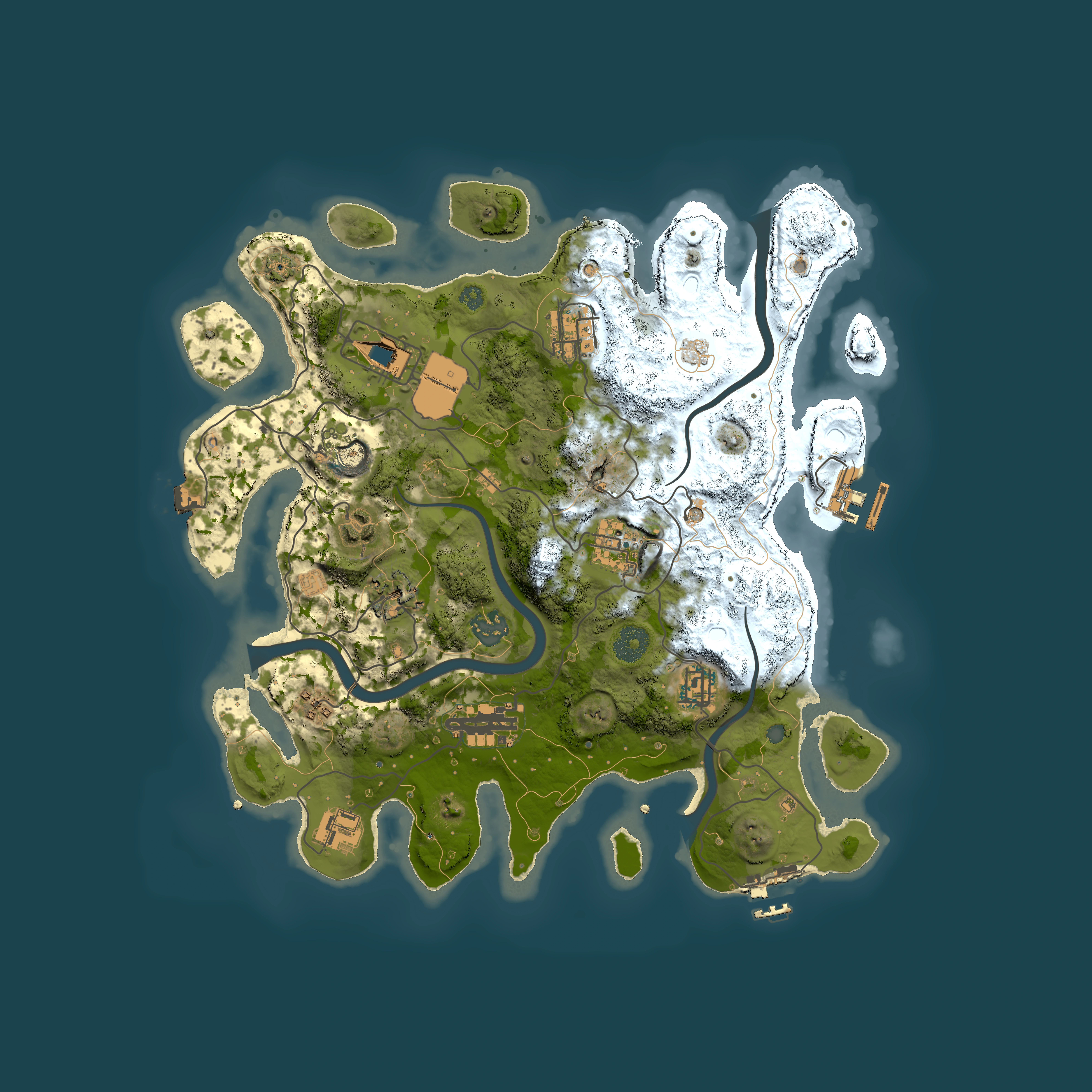 Full top-down render of Rust map seed 798865563, 3500x3500m