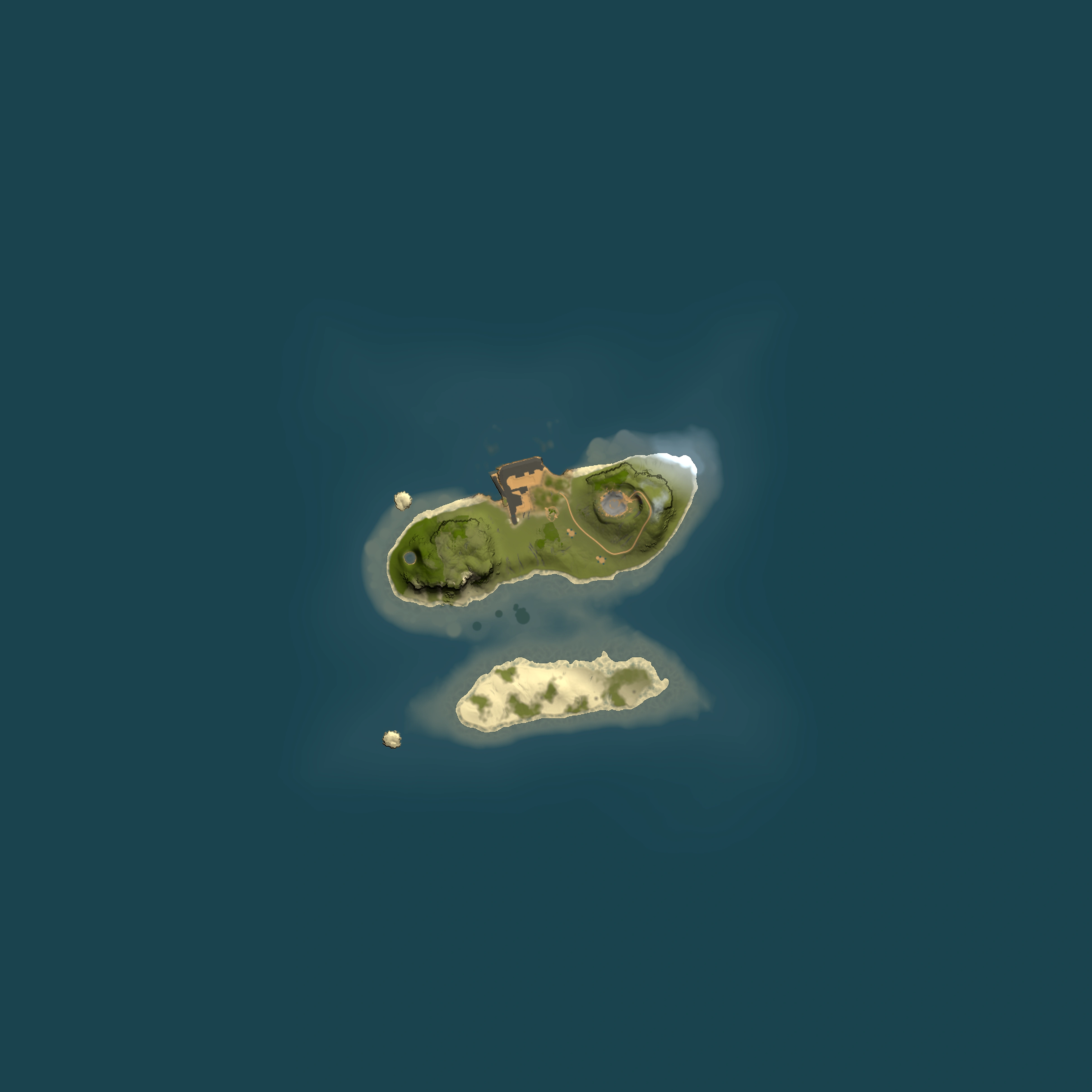 Full top-down render of Rust map seed 642406728, 1500x1500m