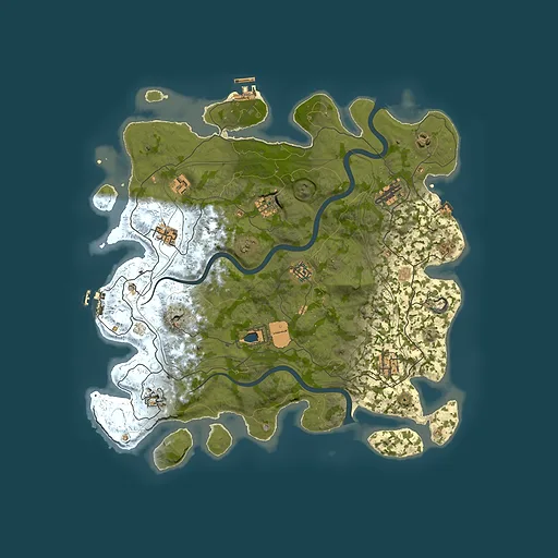 Rust map seed 1112022, 4250x4250m top-down preview