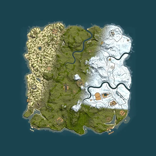 Rust map seed 1184, 4250x4250m top-down preview