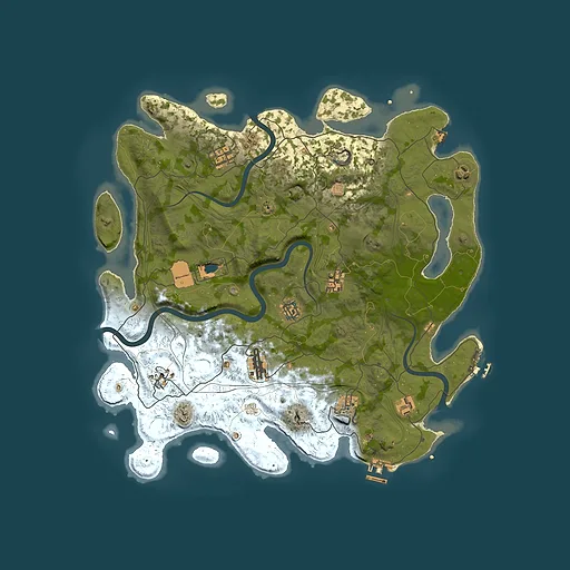 Rust map seed 1337, 4250x4250m top-down preview