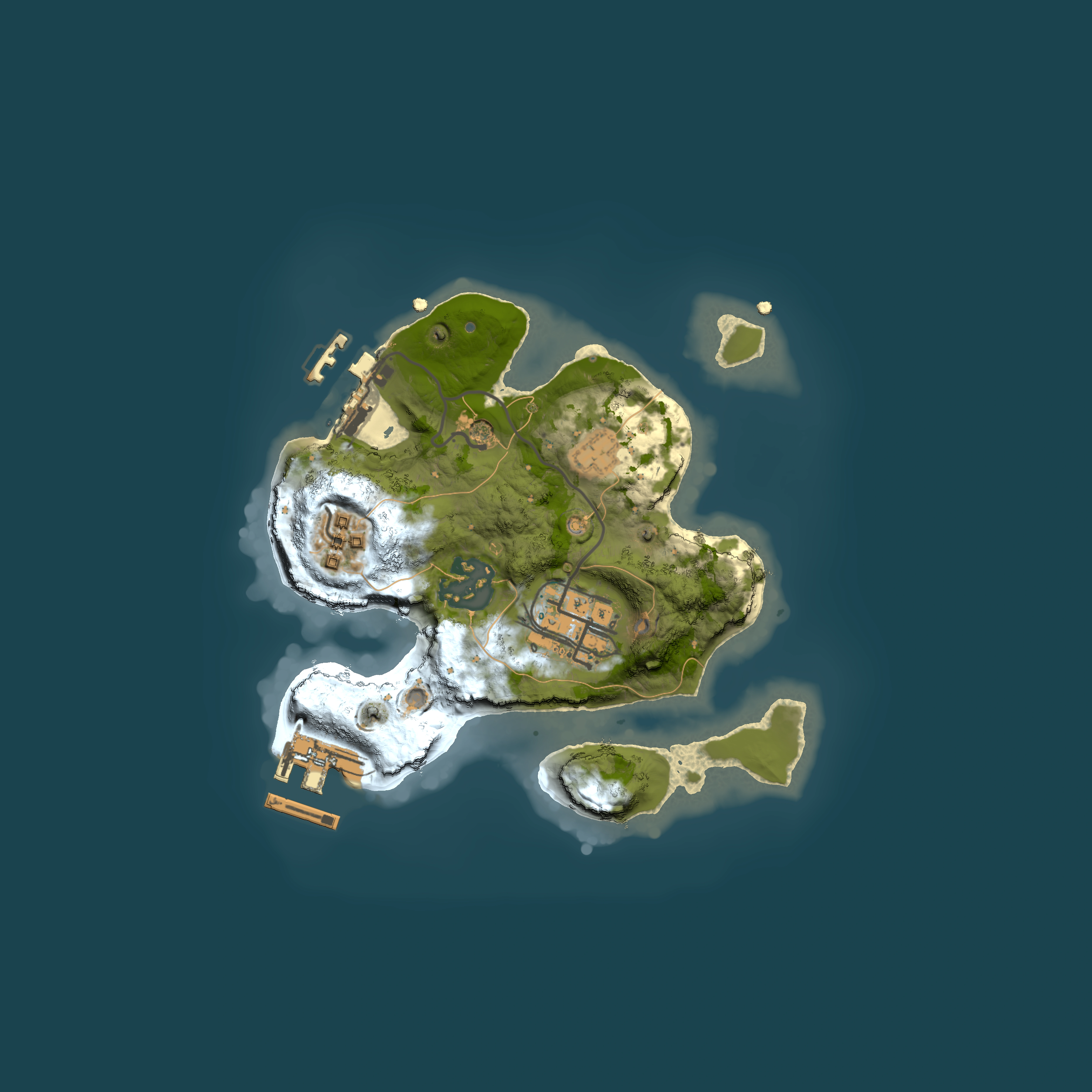 Full top-down render of Rust map seed 1951114676, 2000x2000m