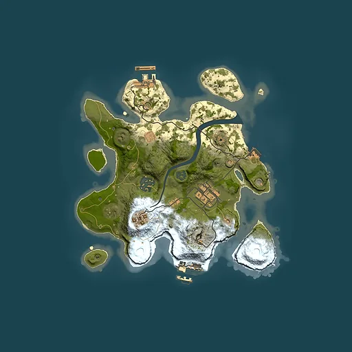 Rust map seed 1639489063, 2500x2500m top-down preview