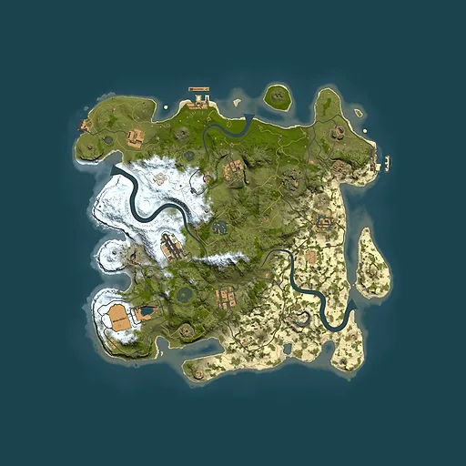 Rust map seed 482239275, 3500x3500m top-down preview