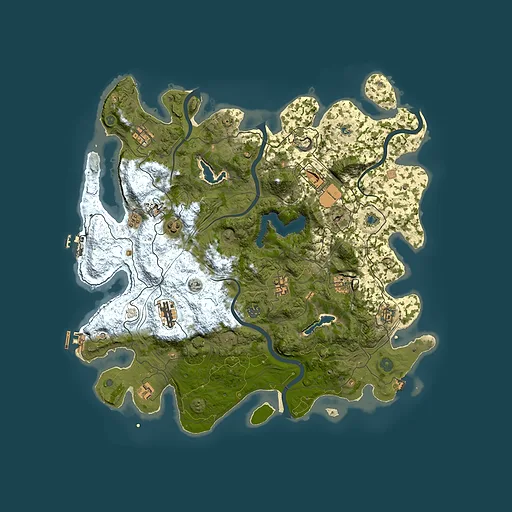 Rust map seed 2129443103, 4500x4500m top-down preview