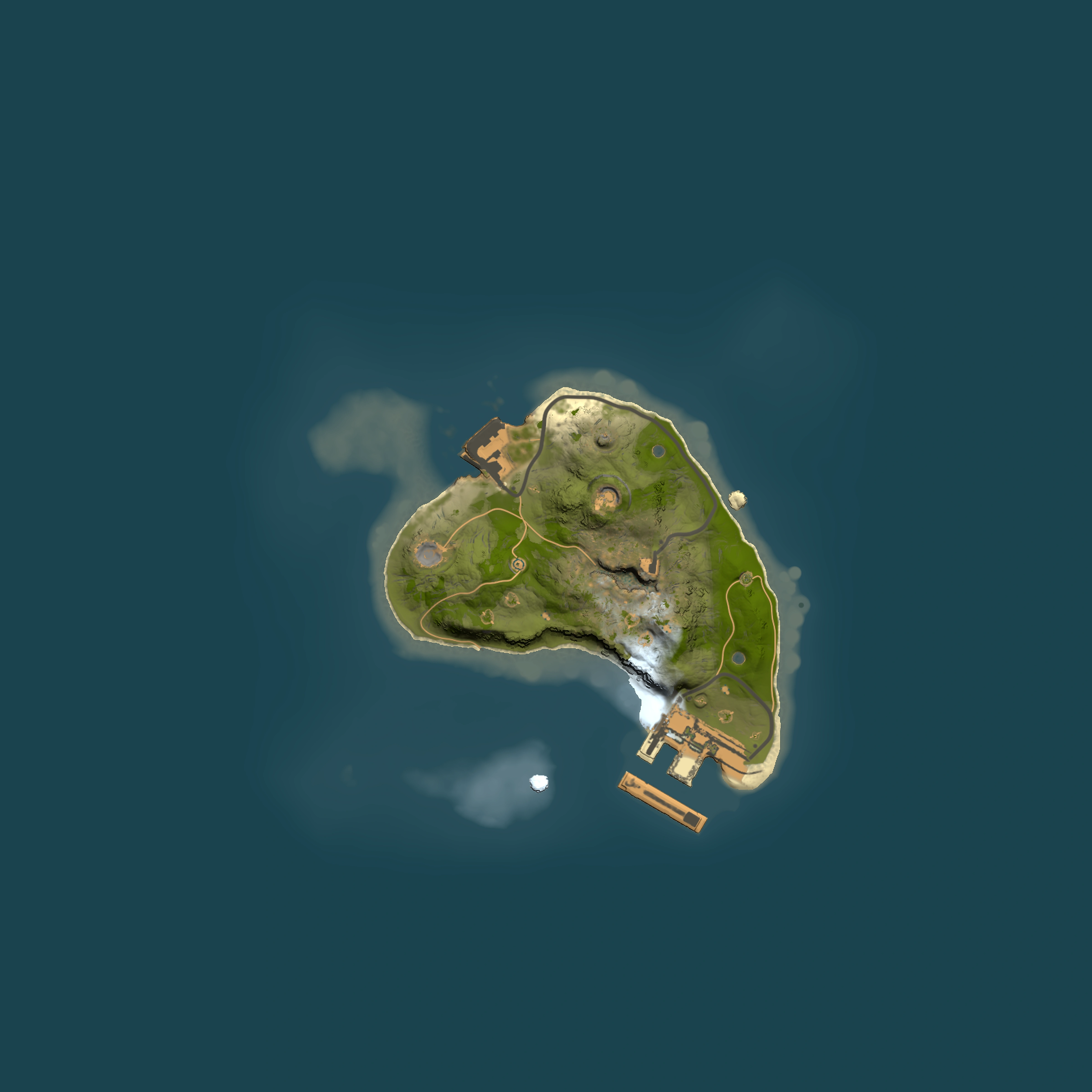 Full top-down render of Rust map seed 49253610, 1500x1500m