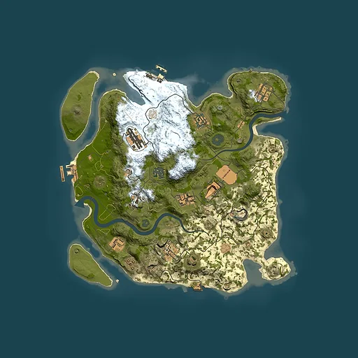 Rust map seed 1048621739, 3500x3500m top-down preview