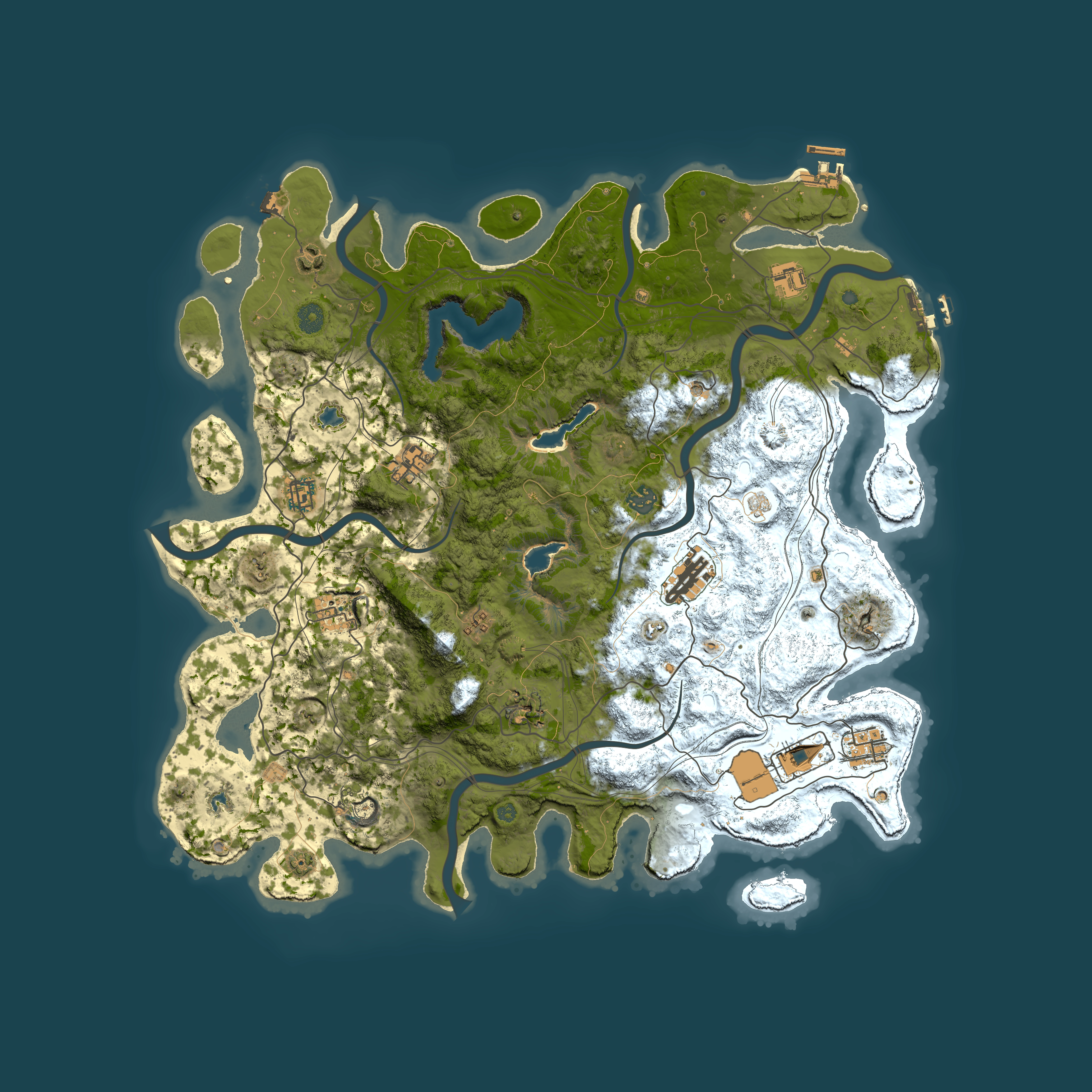 Full top-down render of Rust map seed 1326669199, 4500x4500m