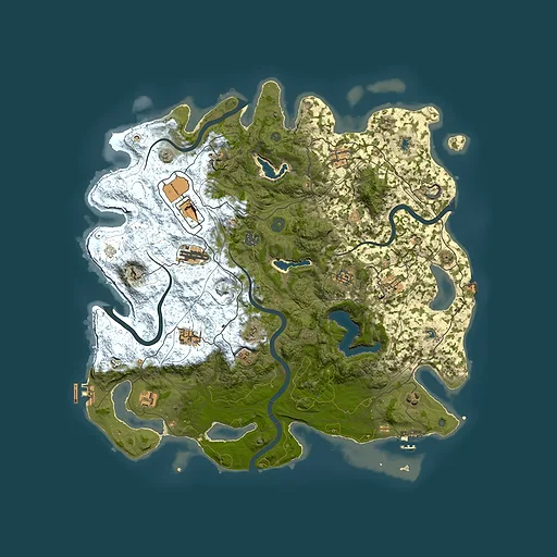 Rust map seed 417873983, 4500x4500m top-down preview
