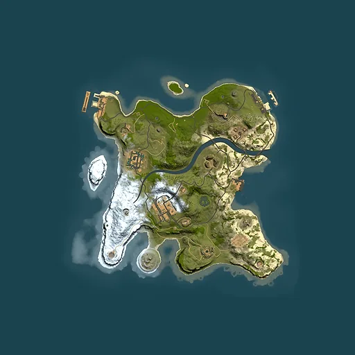 Rust map seed 2099719384, 2500x2500m top-down preview